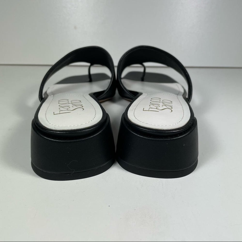 NWT Franco Sarto Leria black soft leather sandal Size 6 - Picture 7 of 8